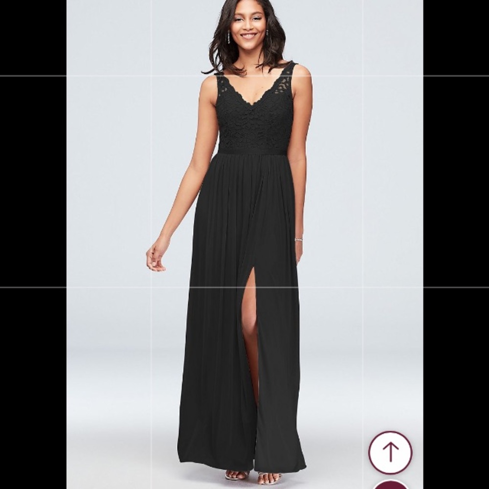David’s Bridal Long Bridesmaid Dress